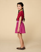 Bella Ruffle Tee | Garnet