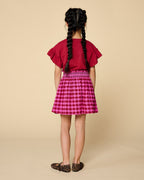 Mini Smock Skirt | Berry Blush