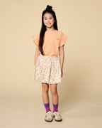 Loua Frill Blouse | Peach Cobbler