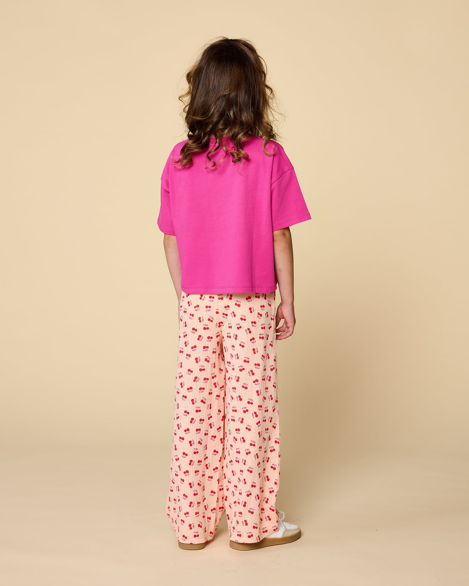 Wide Leg Pants | Cherry AOP