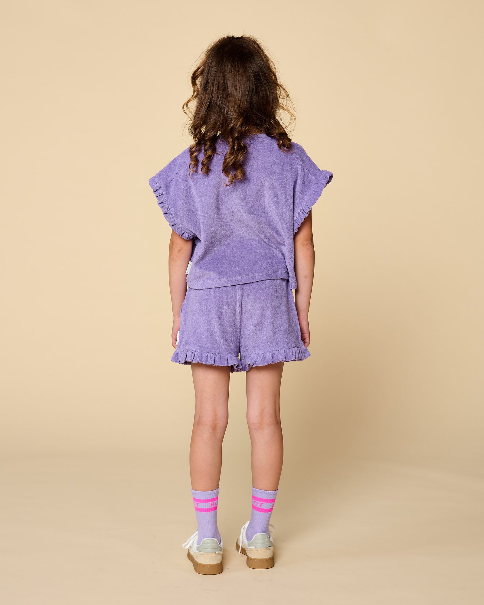 Towel Ruffle Top | Chalk Violet