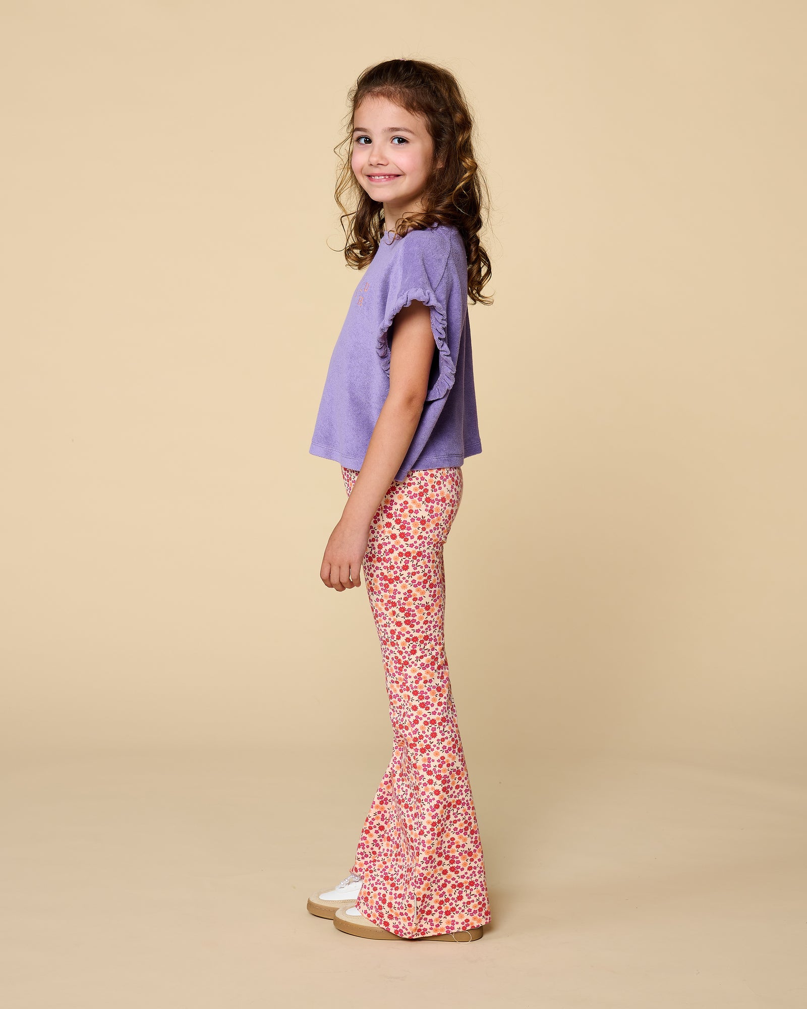 Bowie Flared Pants | Small Flowers AOP