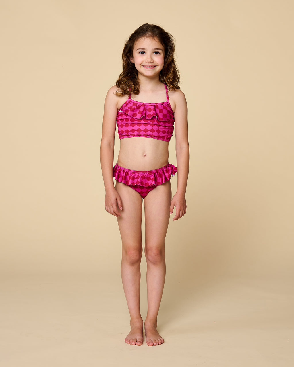 Ruffle Bikini | Berry Blush