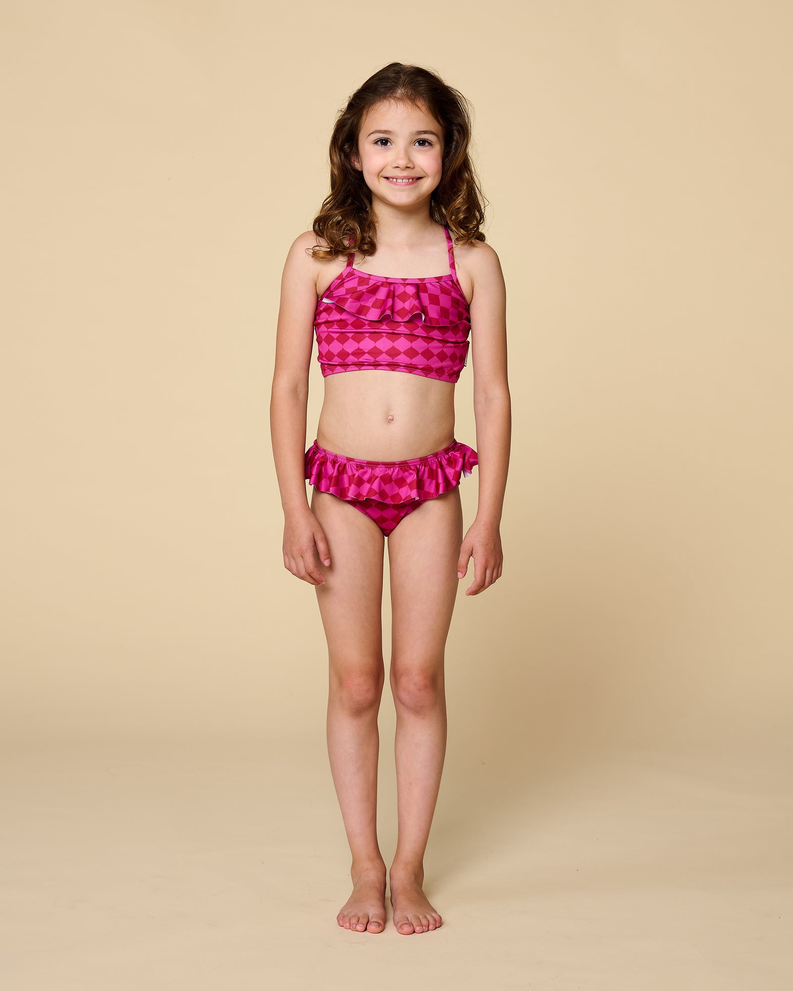 Ruffle Bikini | Berry Blush