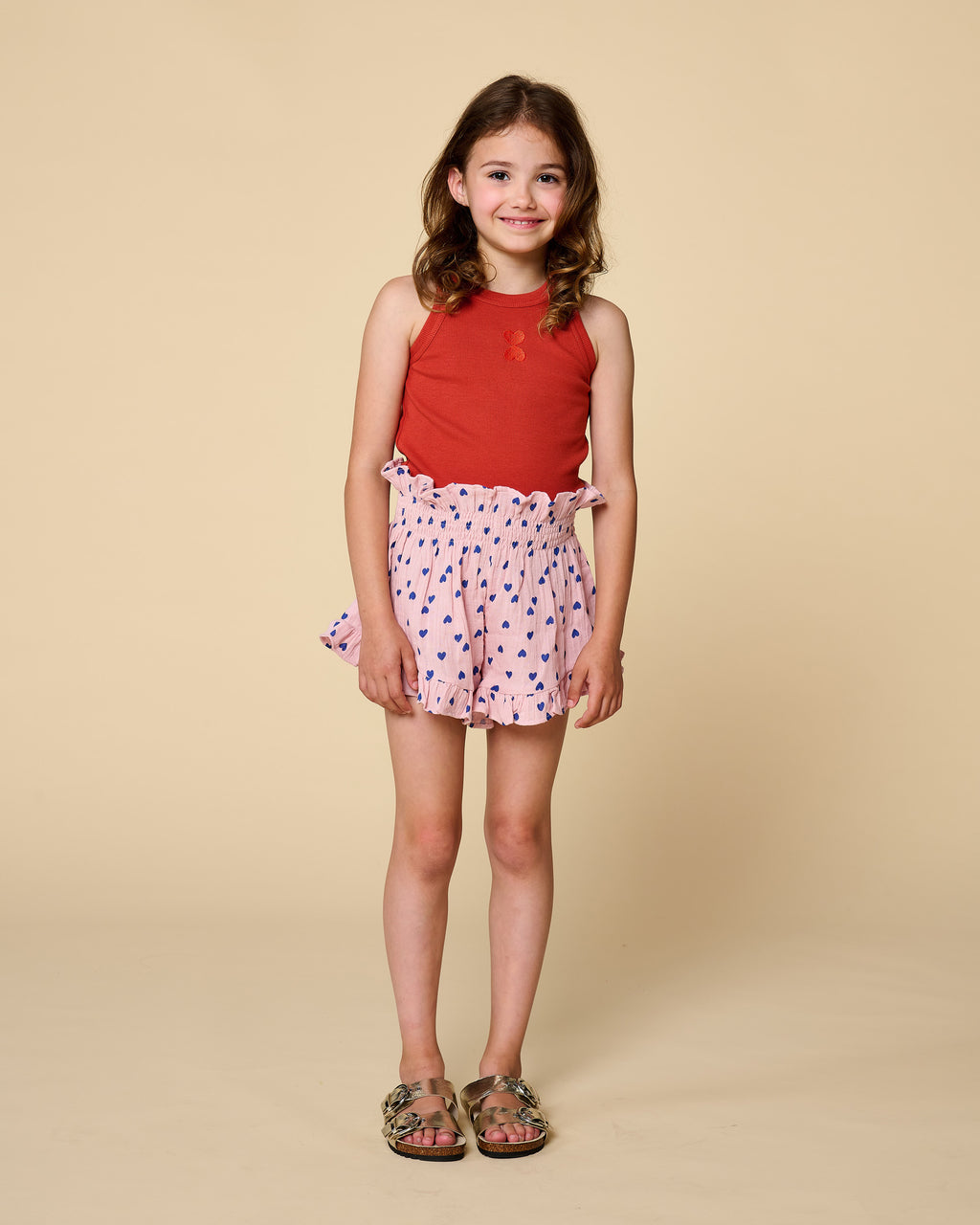 Smock Frill Short | Candy Hearts AOP