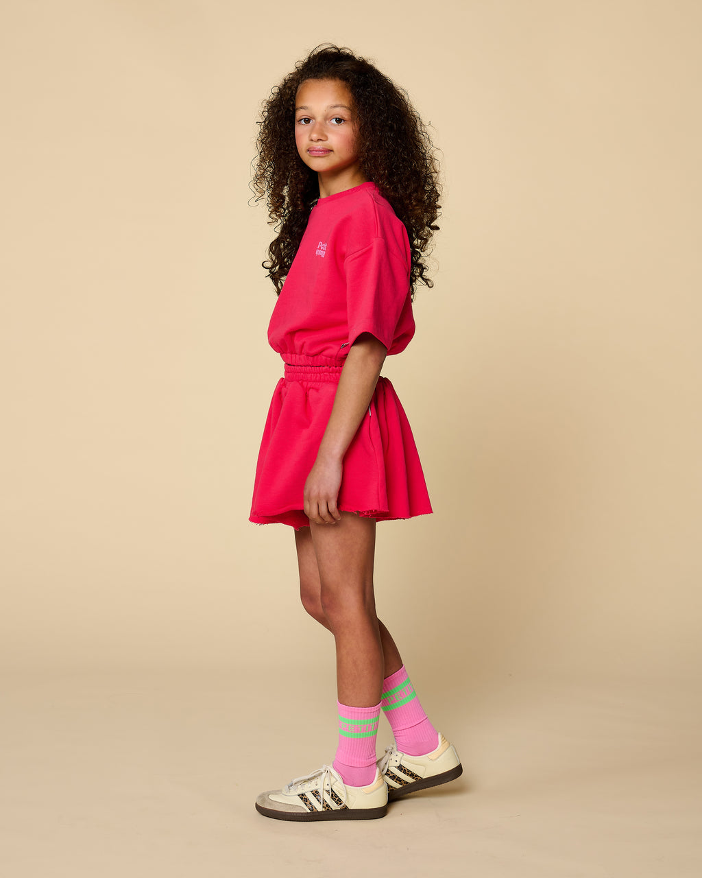 T-Shirt Elastic Waist | Raspberry Wine