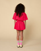 T-Shirt Elastic Waist | Raspberry Wine