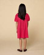 Puff Sleeve Dress | Raspberry Wine