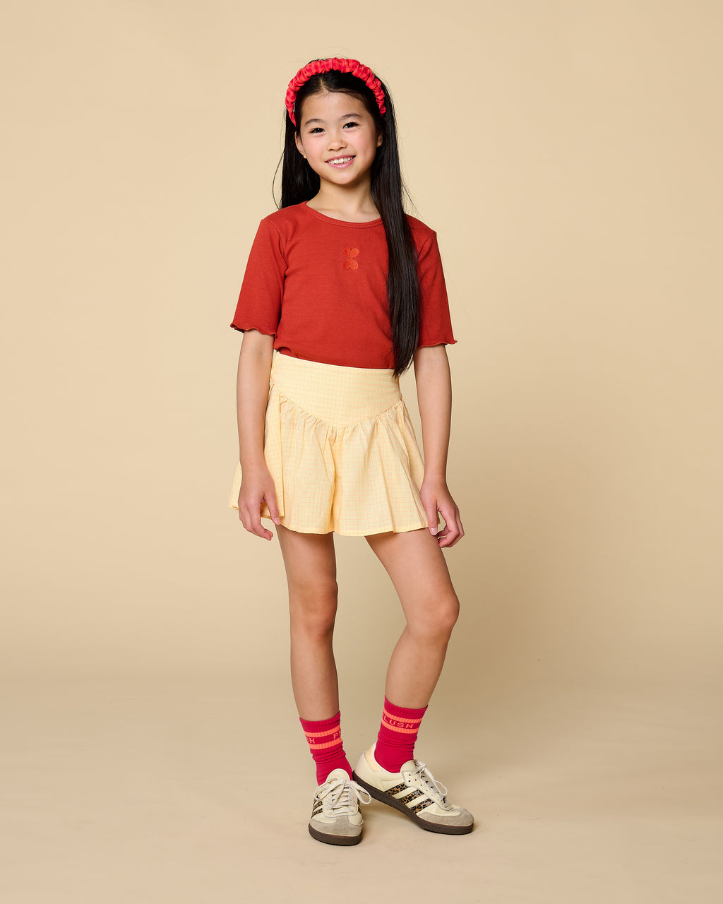 Rib T-Shirt | Burnt Brick