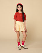 Rib T-Shirt | Burnt Brick