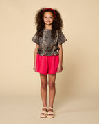 Blouse Elastic Waist | Leopard AOP