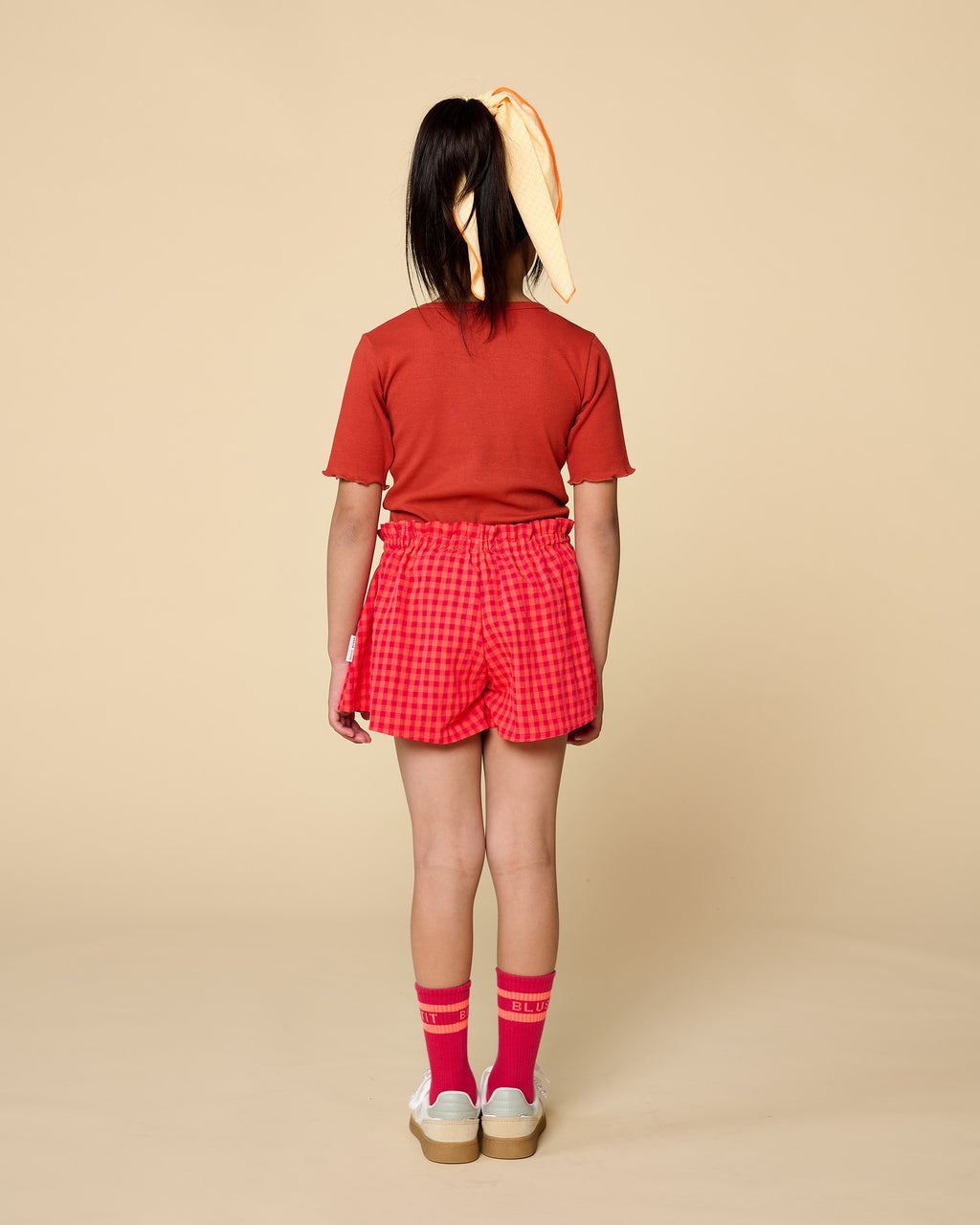 Scarf 50x50 cm | Check Butter Yellow