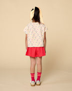 Ruffle Short | Check Red