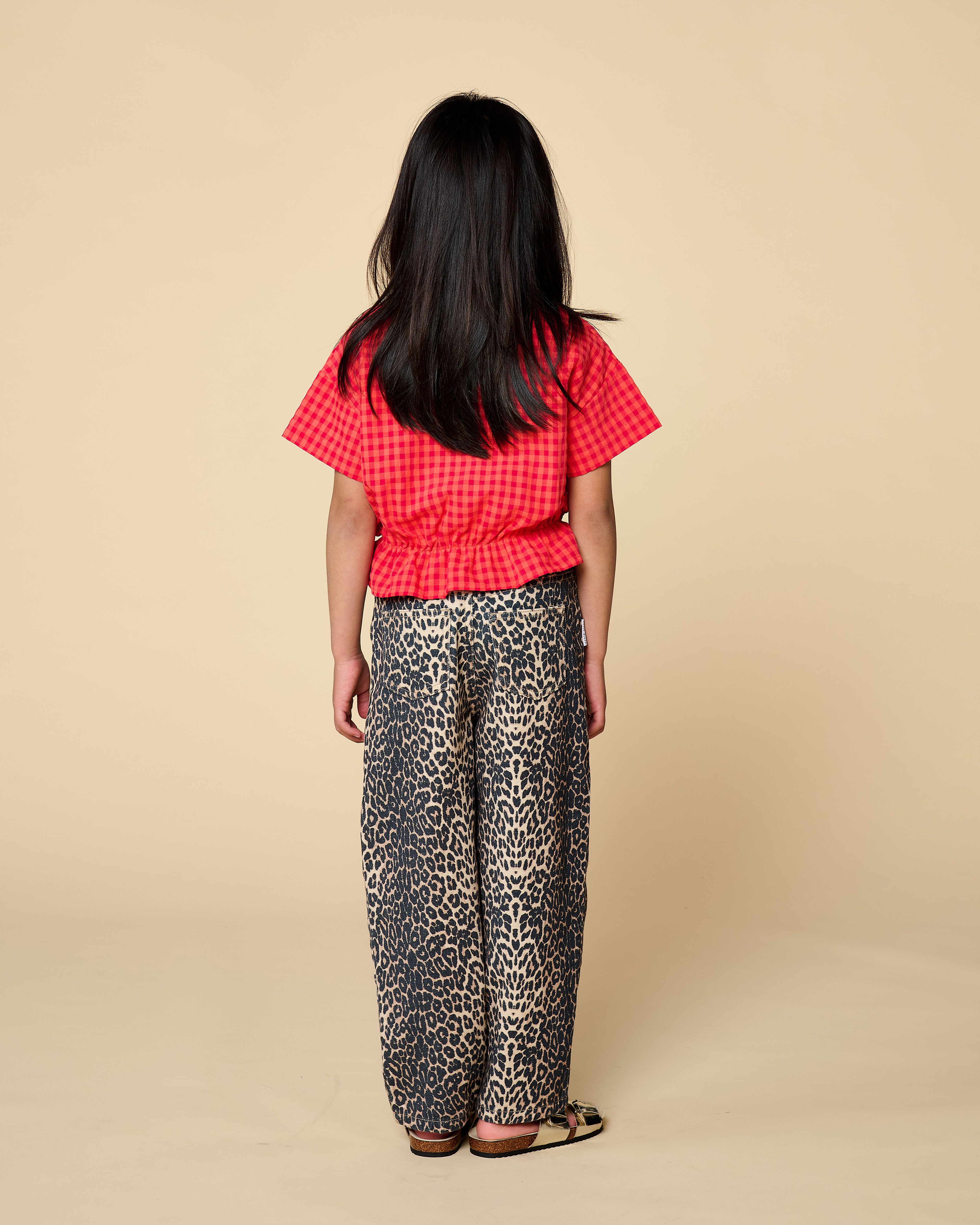 Blouse Elastic Waist | Check Red