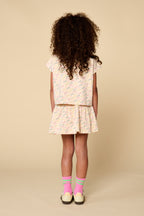 Ruffle Skirt | Love Text AOP