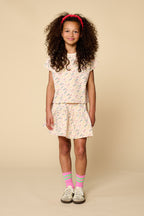 Ruffle Skirt | Love Text AOP