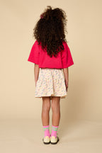 Ruffle Skirt | Love Text AOP