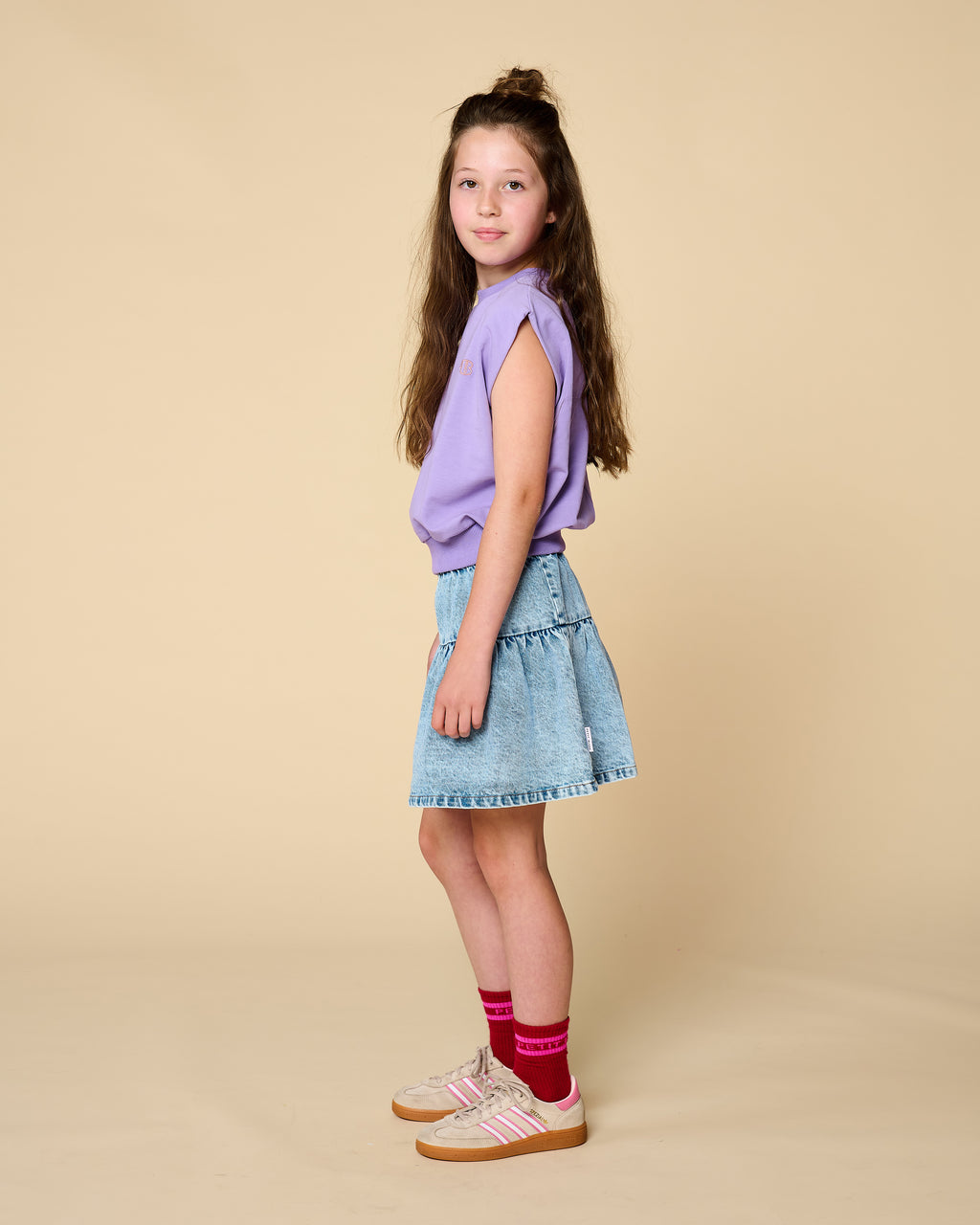 Shoulder Top | Chalk Violet