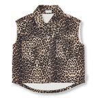 Denim Waistcoat | Leopard