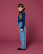 Wide leg Jeans | Mid Blue