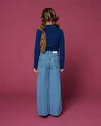 Wide leg Jeans | Mid Blue