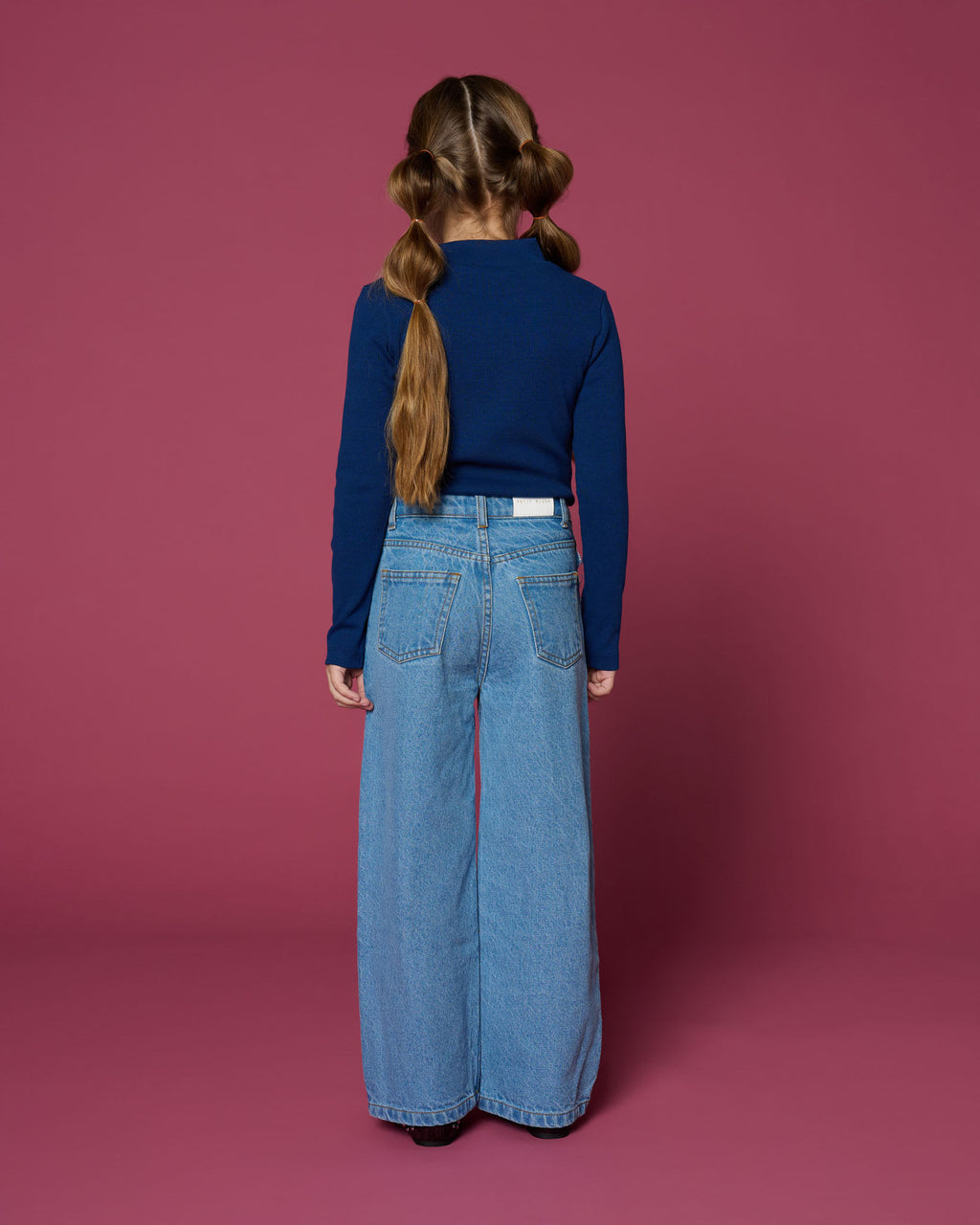 Rib Turtle Neck | Navy Blue