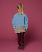 Cargo Ballon Skirt | Check Beige/Blue