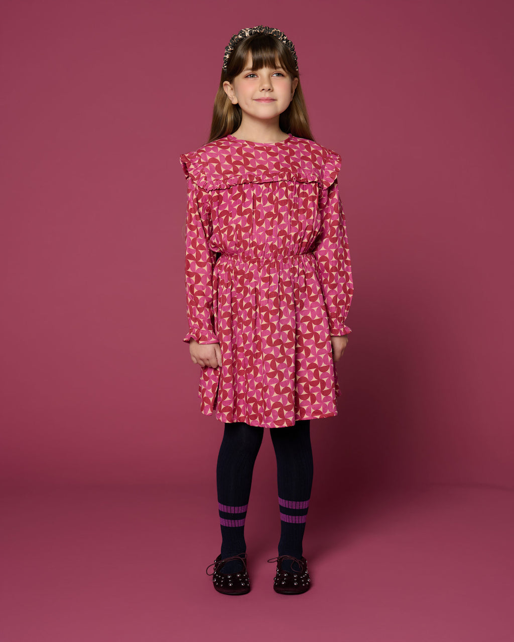Ruffle Dress Grafic | Multi Color