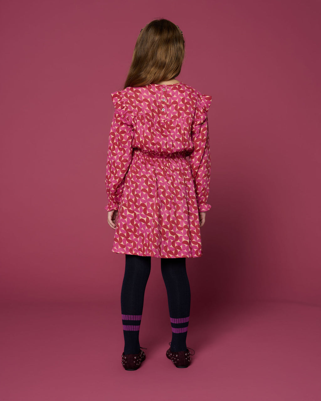 Ruffle Dress Grafic | Multi Color