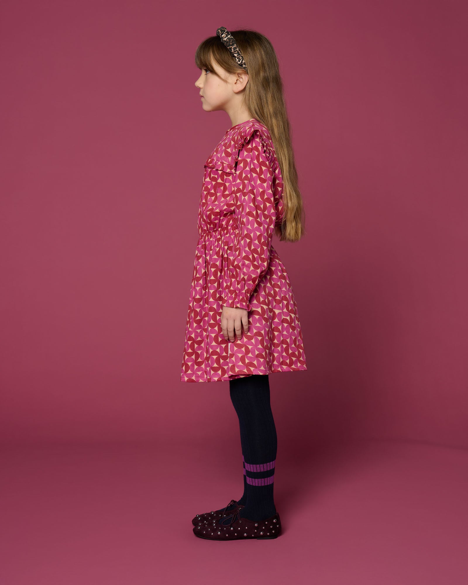 Ruffle Dress Grafic | Multi Color