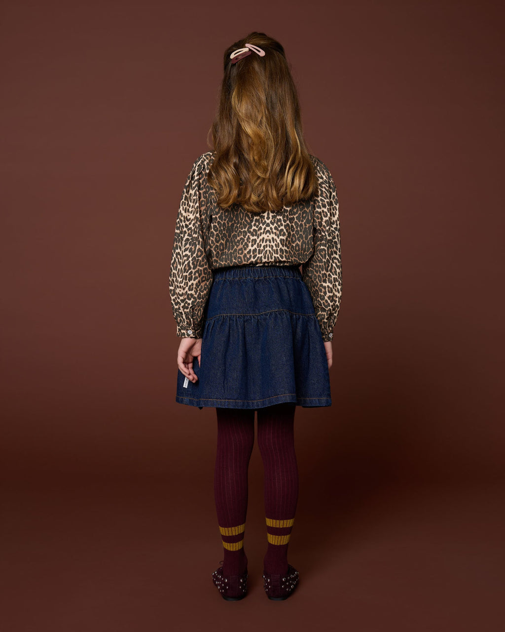 Collar Blouse | Leopard AOP