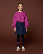 Carly Sweater Dots | Deep Orchid