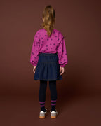 Carly Sweater Dots | Deep Orchid