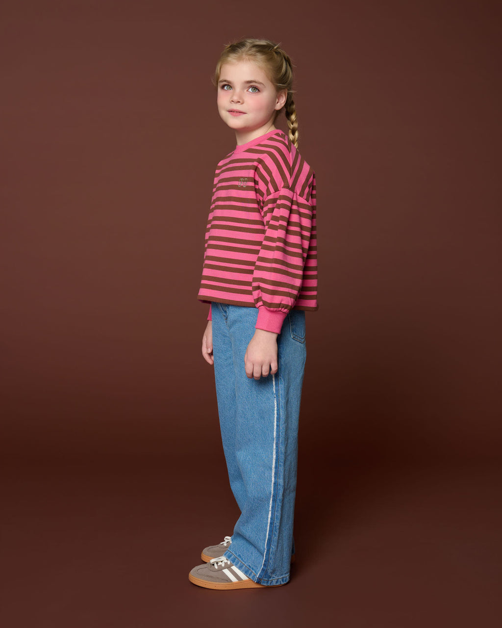 Easy Sweater Stripe | Stripe Pink/Brown