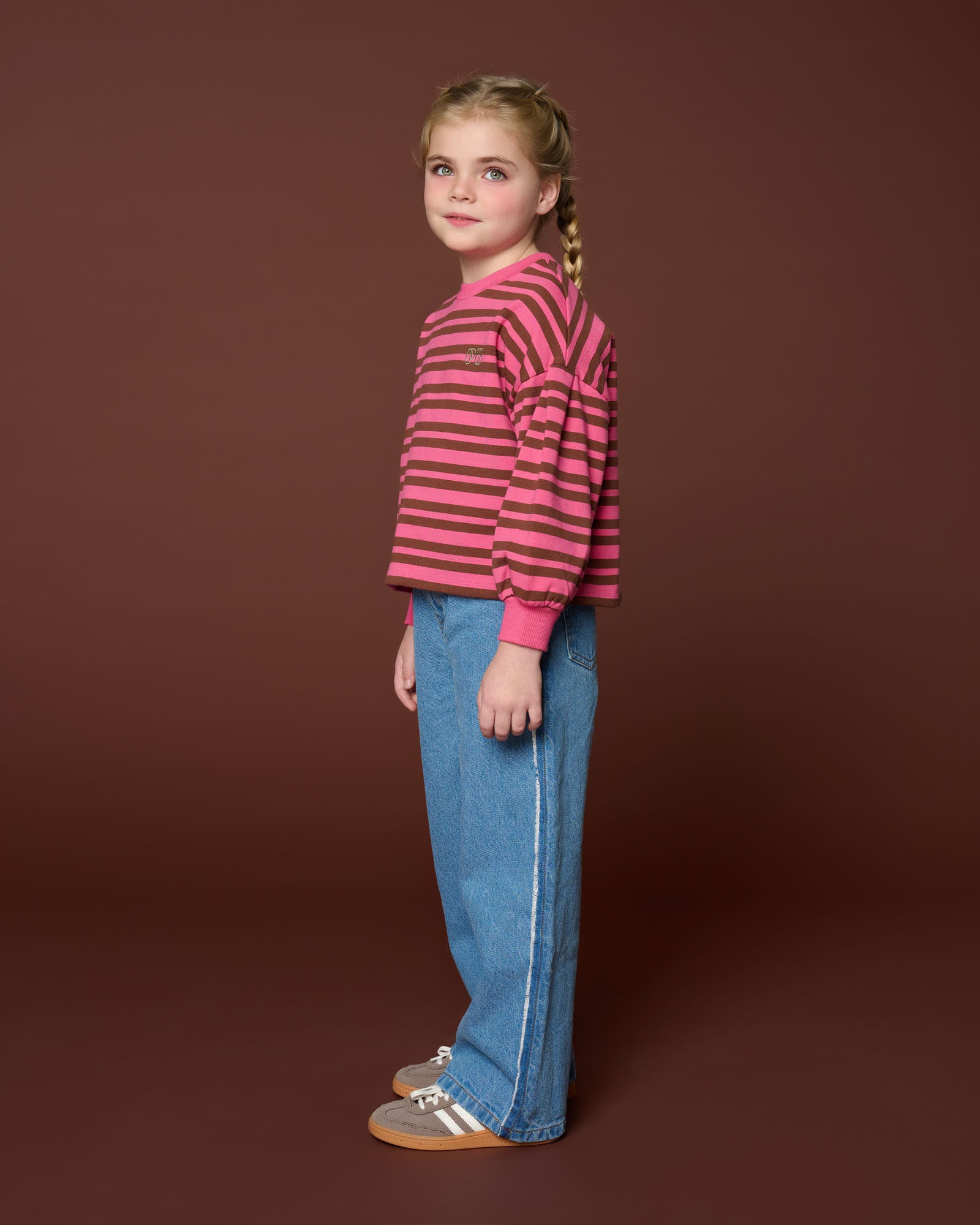 Easy Sweater Stripe | Stripe Pink/Brown