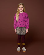 Denim Cargo Skirt | Leopard AOP
