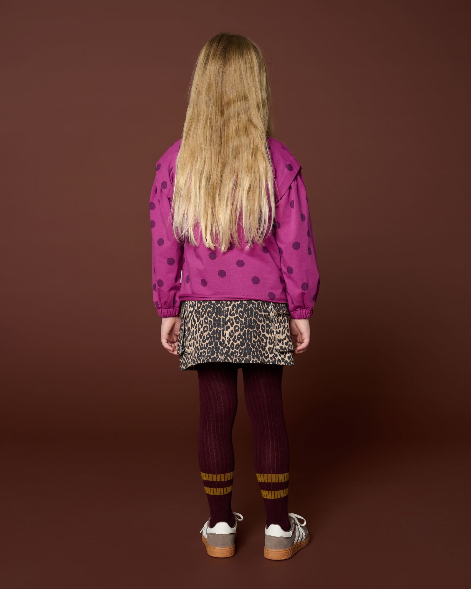 Denim Cargo Skirt | Leopard AOP