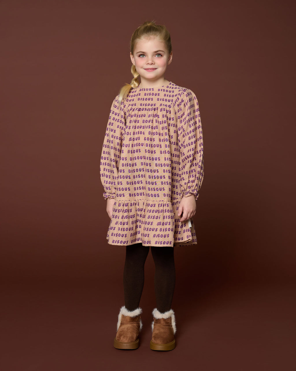 Bisous Dress | Cork/Purple