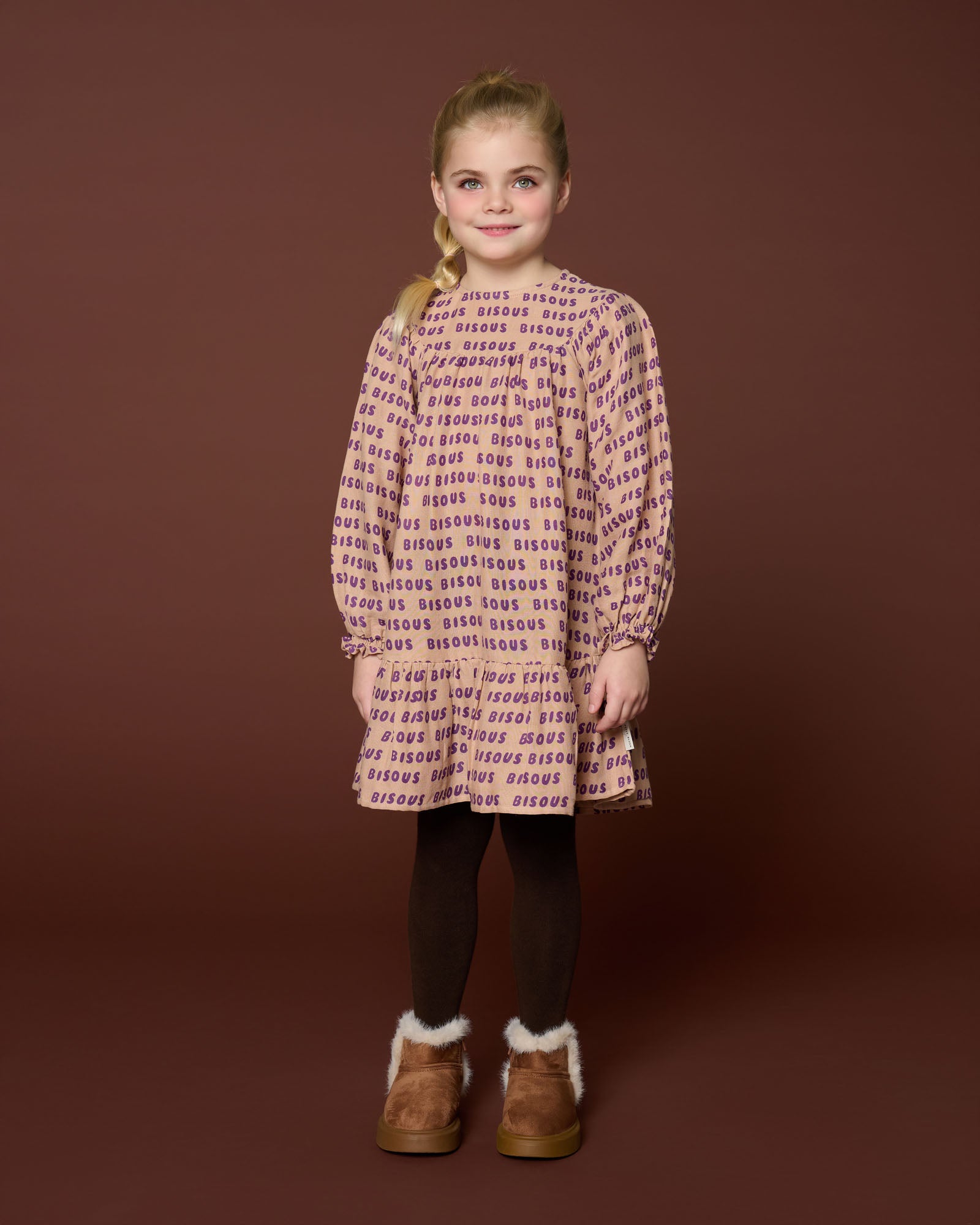 Bisous Dress | Cork/Purple