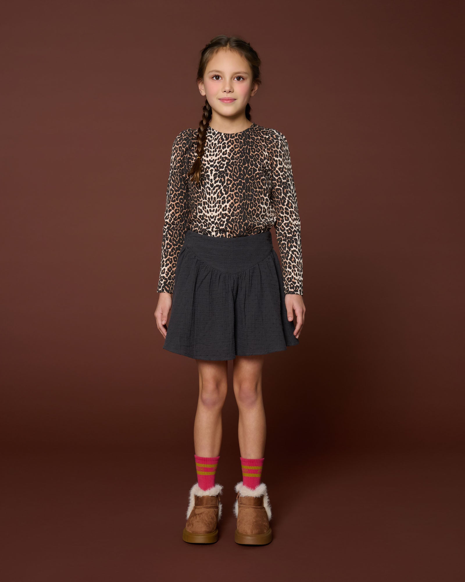 Romantic Mini Skirt | Dark Grey