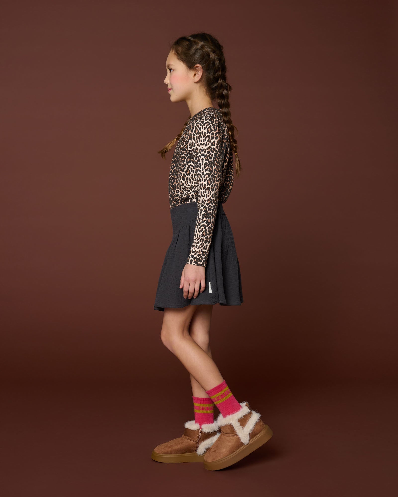 Puff Sleeve Top | Leopard AOP