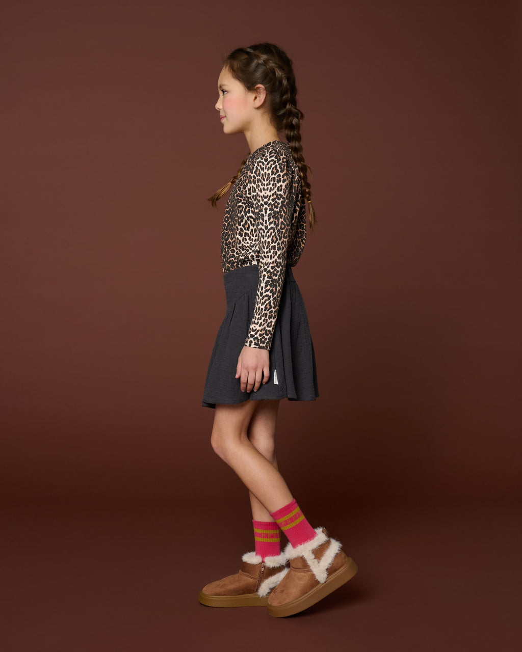 Romantic Mini Skirt | Dark Grey