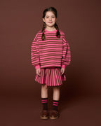 Easy Sweater Stripe | Stripe Pink/Brown