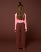Wide Leg Pants | Brown