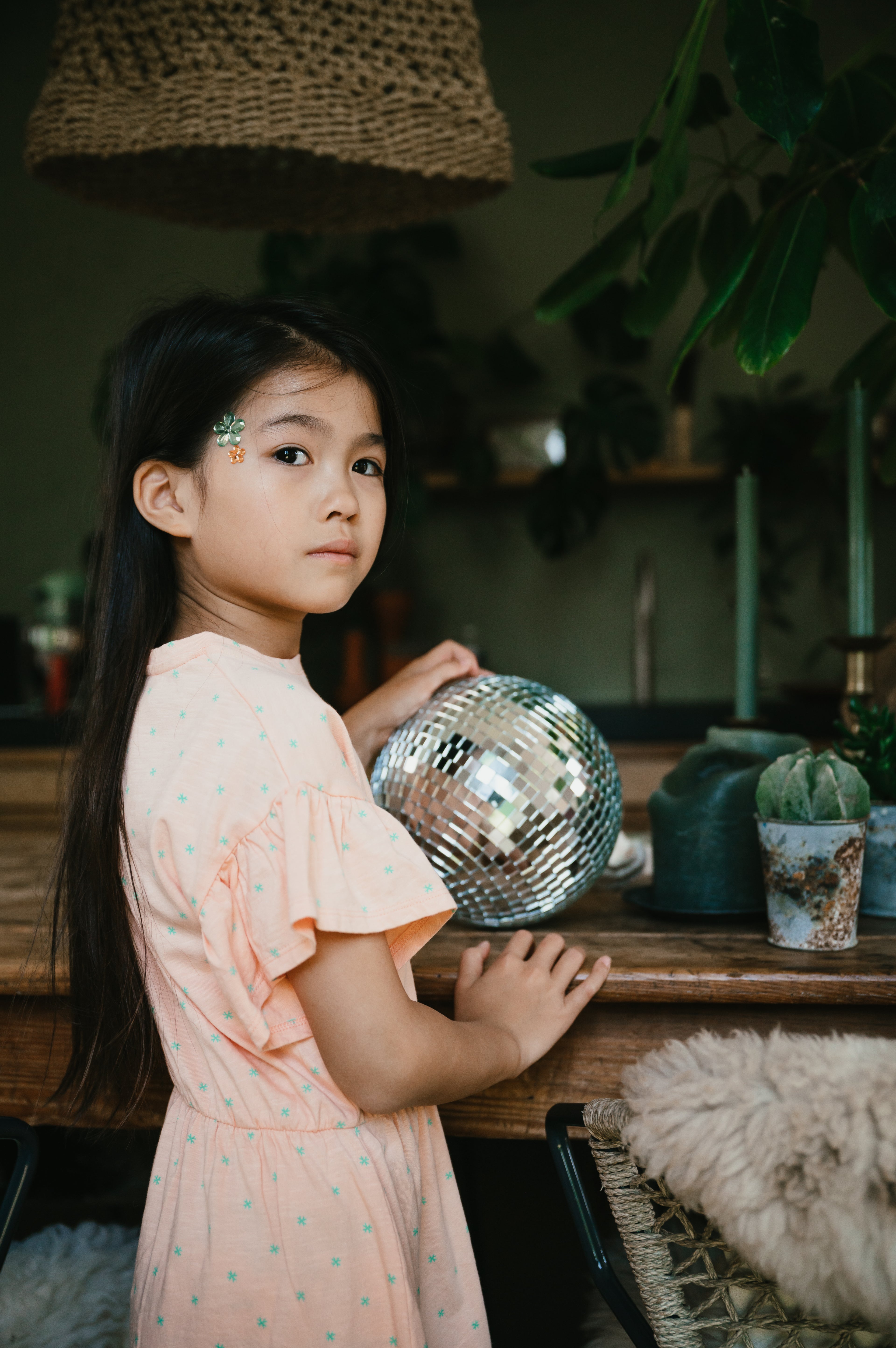 Ruffle Dress | Mini Stars AOP