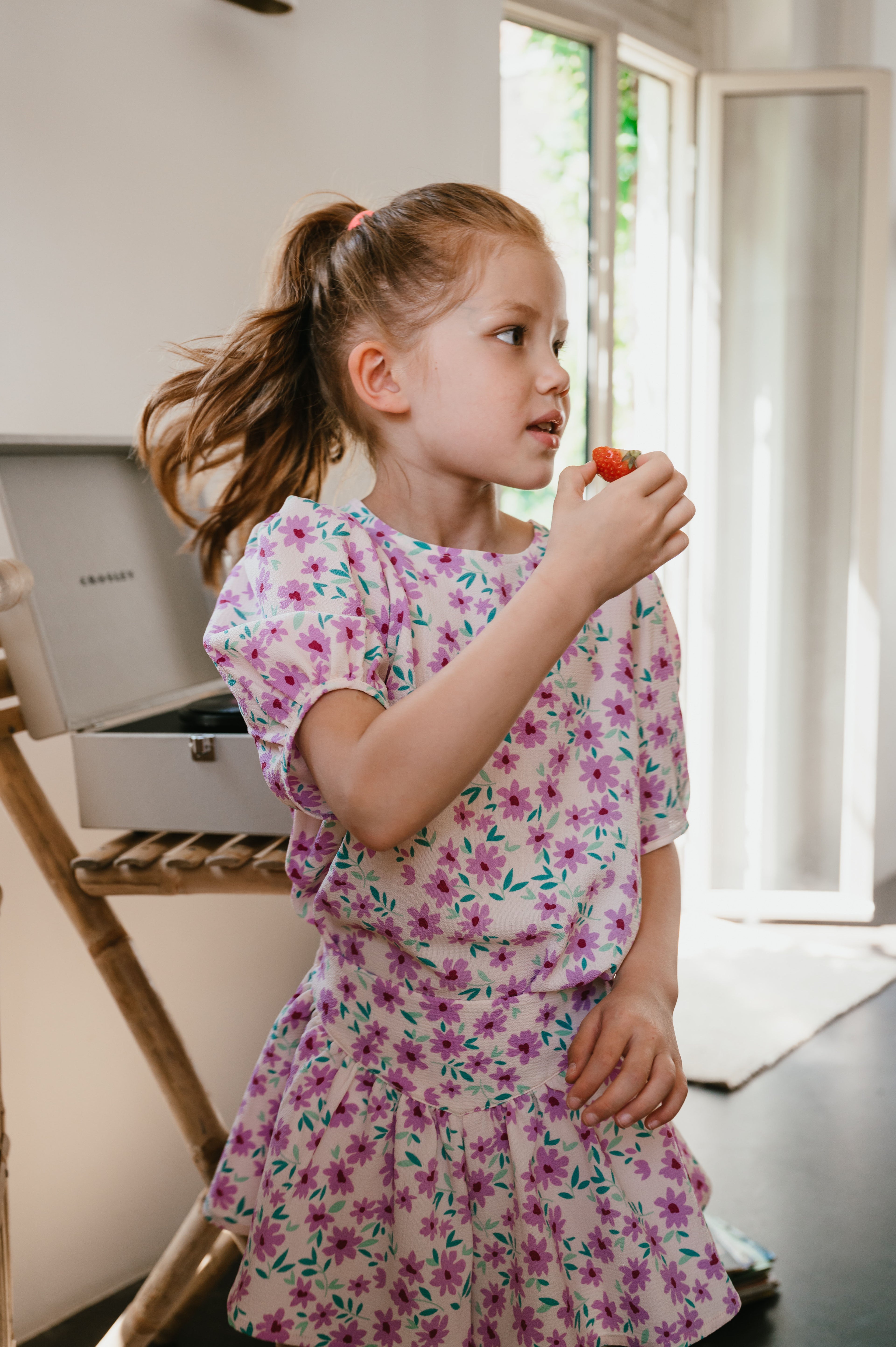 Romantic Shorts | Purple Flowers