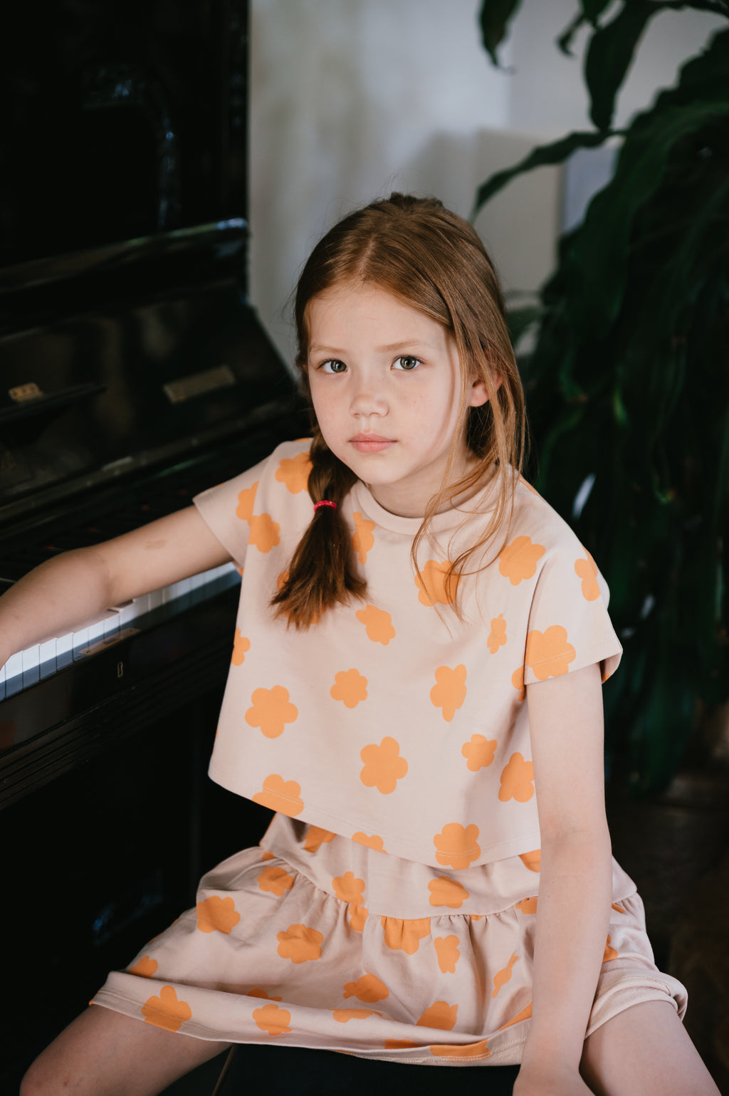 Mini Ruffle Skirt | Big Flower AOP