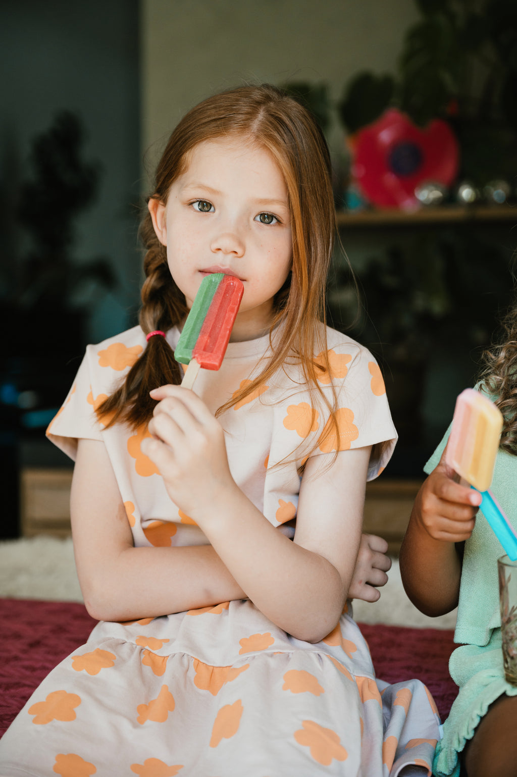 Mini Ruffle Skirt | Big Flower AOP