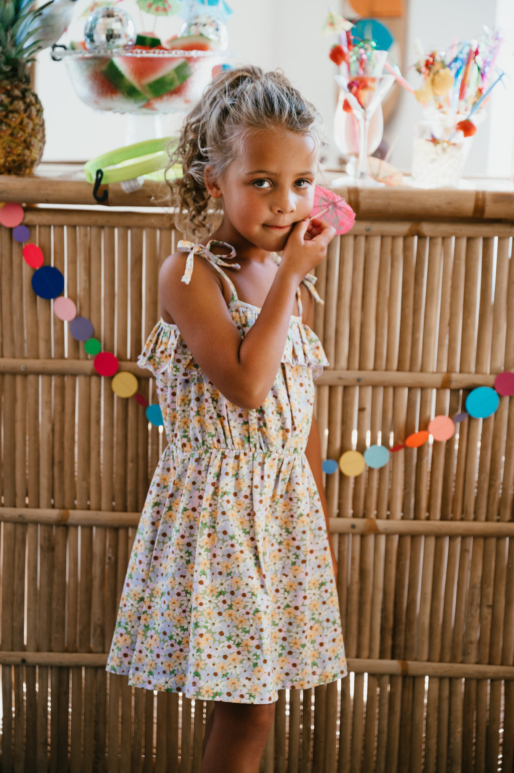 Summer Ruffle Dress | Flowers AOP