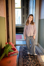 Jeans mit weitem Bein | Verwaschenes Grau